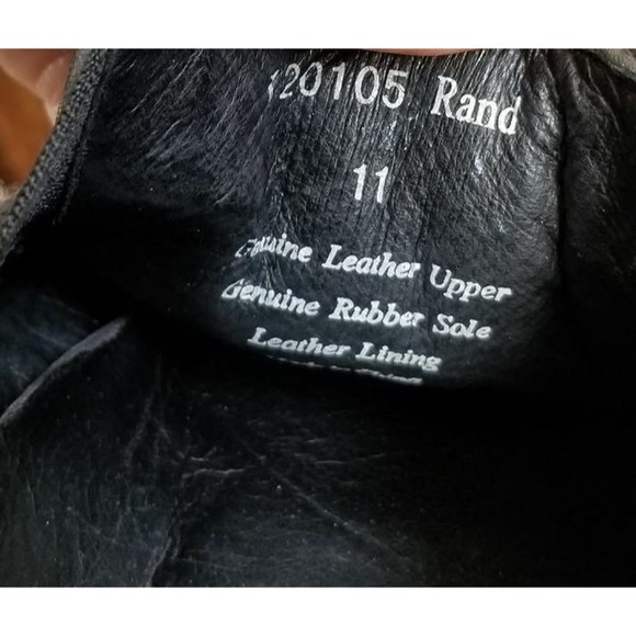 Modern Fiction Men's Gray Leather Loafers US Size 11 RAND Woven Comfort Slip On - Picture 7 of 7